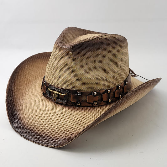 Natural Straw Cowboy Hat - ST108NT, Natural