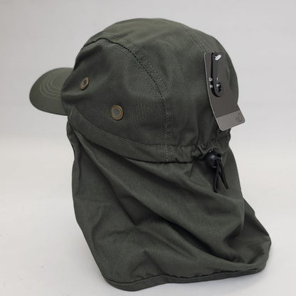 5 Panel Hiking Cap with Neck Cover, Various Colours, Adjustable