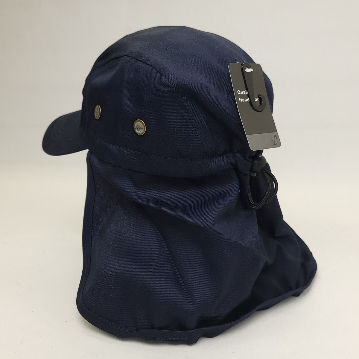 5 Panel Hiking Cap with Neck Cover, Various Colours, Adjustable