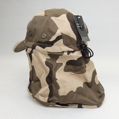 5 Panel Hiking Cap with Neck Cover, Various Colours, Adjustable