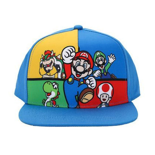 Youth - Super Mario Bros. Character Panels Kids Snapback Hat, G9SMB