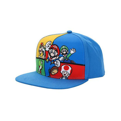 Youth - Super Mario Bros. Character Panels Kids Snapback Hat, G9SMB