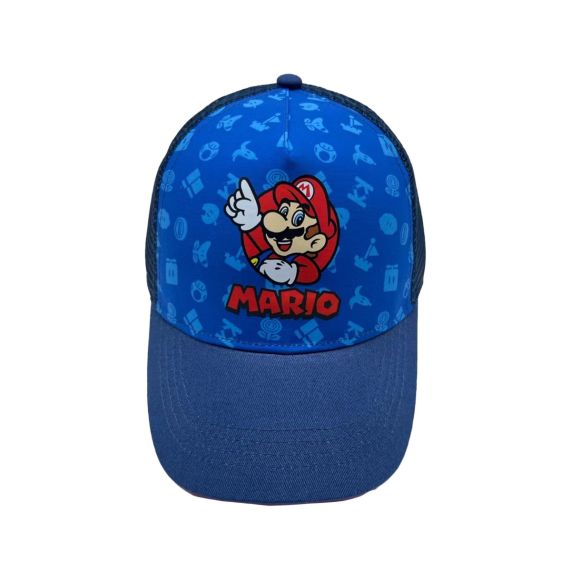 Youth - Super Mario Bros. Mario Icons Kids Mesh Back Snapback Hat, YDSMB