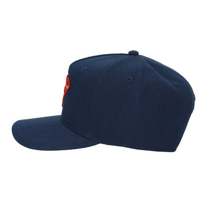 Superman Logo Navy Structured Baseball Cap, FUSPM