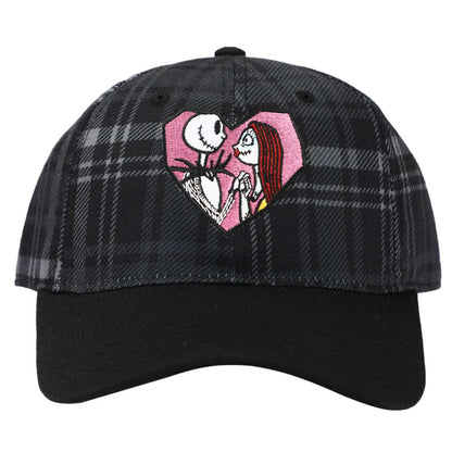 The Nightmare Before Christmas Jack & Sally Plaid Adjustable Hat, 1ONBC