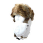 Trapper Hat-Faux Animal Fur with Detachable Mask - Multi-Coloured