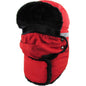 Trapper Hat - Heavy Duty with Mask & Neck Warmer, Reflective Strip - Multi-Coloured