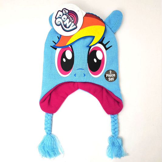 Youth - My Little Pony Rainbow Laplander Beanie Hat and Gloves set