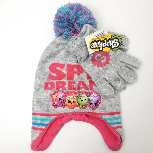 Youth - SPK Dreams, Shopkins, 2pcs set Pom Winter hat & Gloves