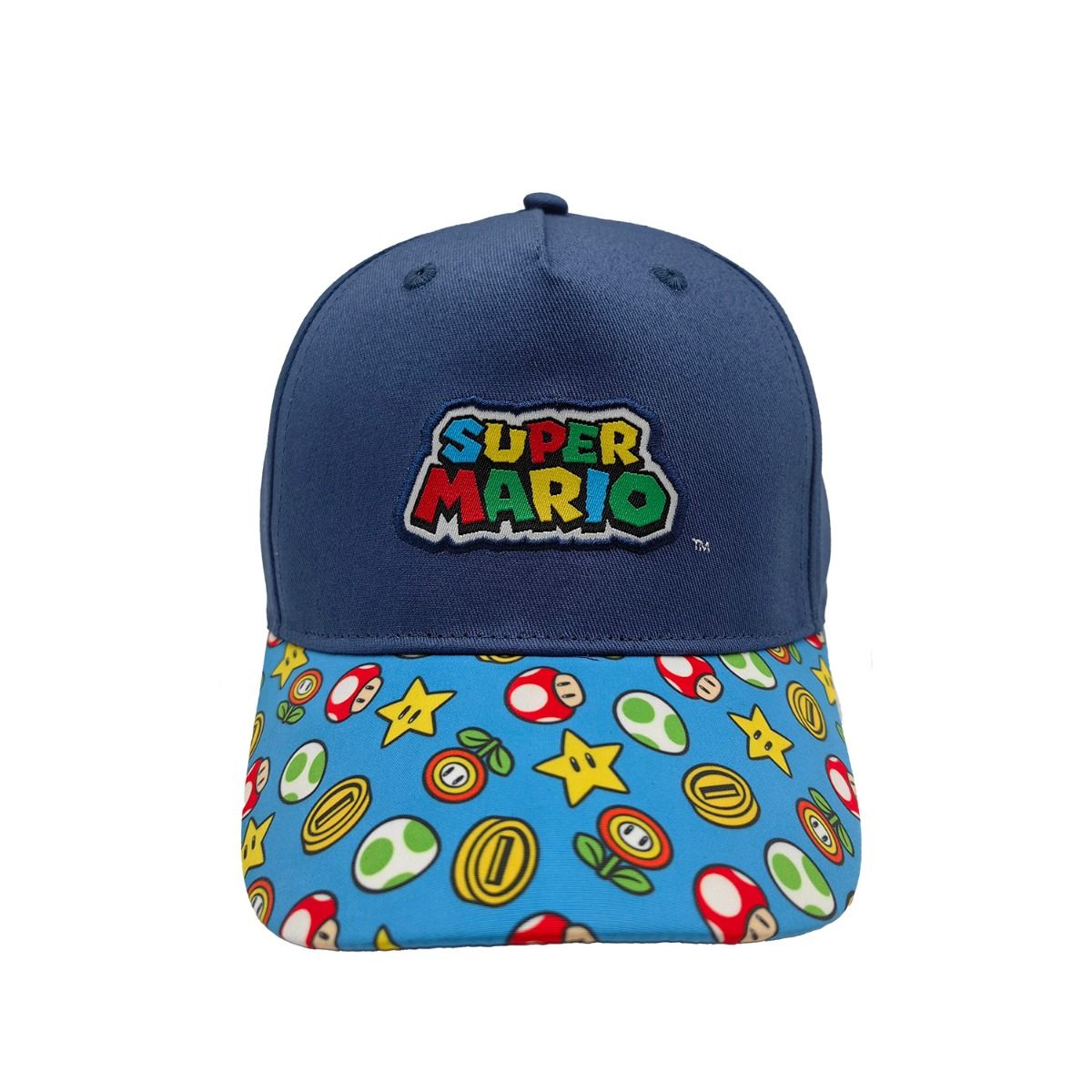 Youth - Super Mario Bros. Logo Icons Kids Snapback Hat YGSMB