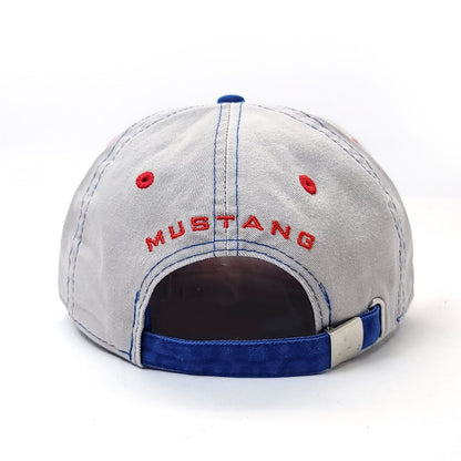 Auto Cap - Ford Mustang, SCOCAP8, Grey & Royal, Adjustable