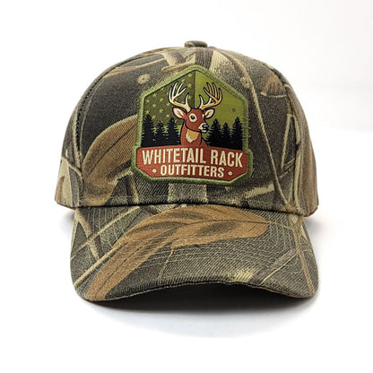 Hunting Cap - Whitetail Rack, Hunting Camo, Adjustable