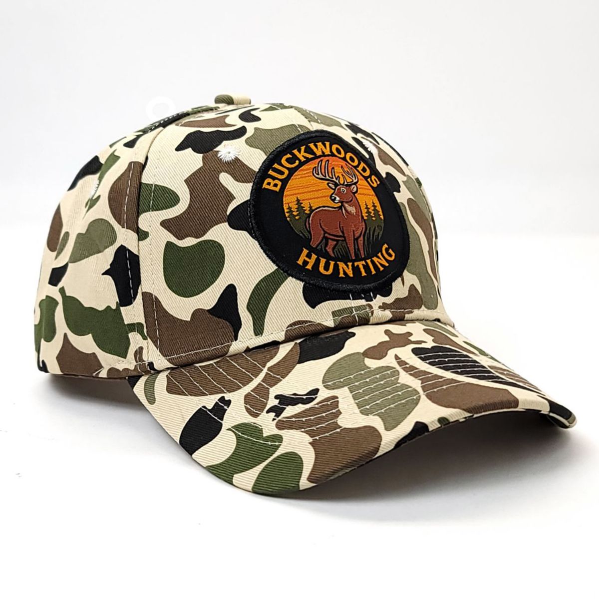 Hunting Cap - Buckwoods Hunting, Camo, Adjustable
