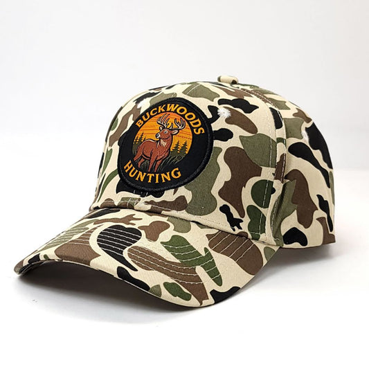 Hunting Cap - Buckwoods Hunting, Camo, Adjustable