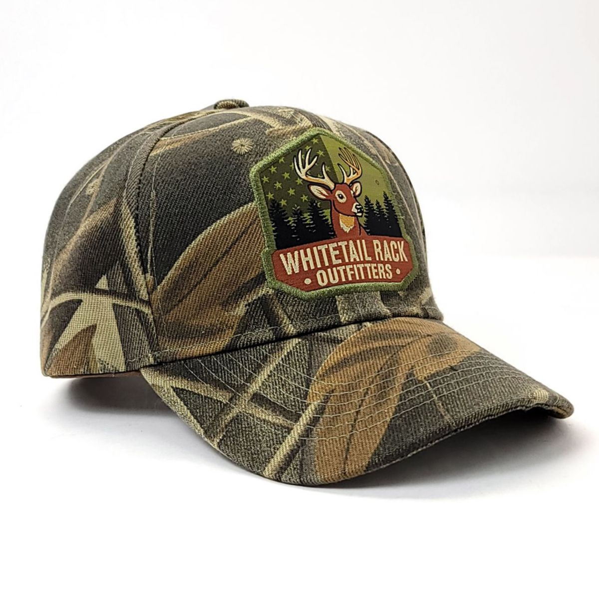 Hunting Cap - Whitetail Rack, Hunting Camo, Adjustable