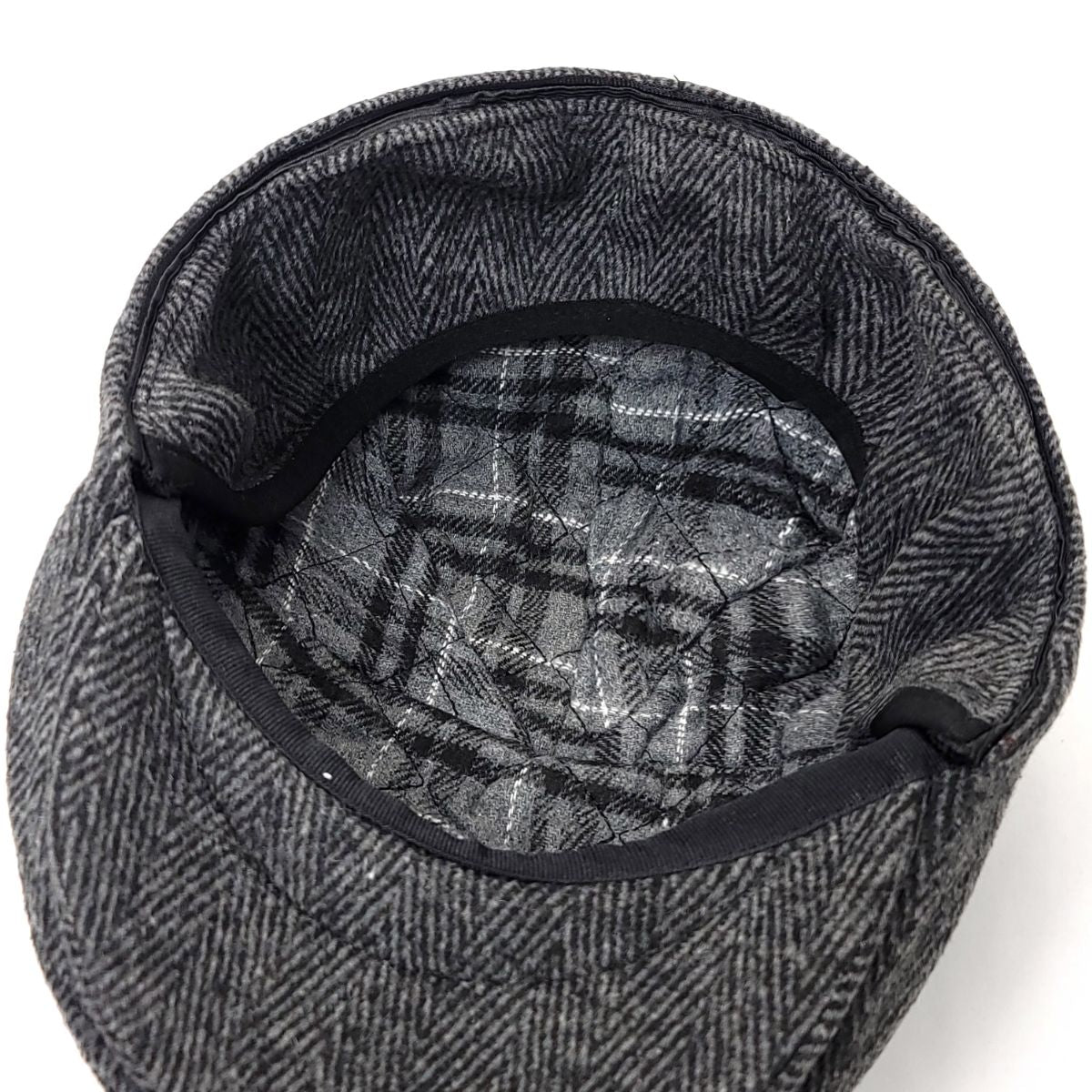 Ivy w/Earflap Cap - IVE2341, 100% Wool, Herringbone, 3 Sizes