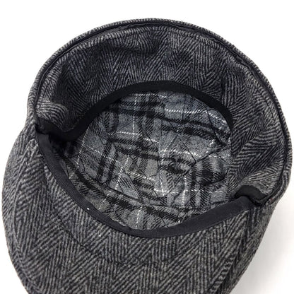 Ivy w/Earflap Cap - IVE2341, 100% Wool, Herringbone, 3 Sizes