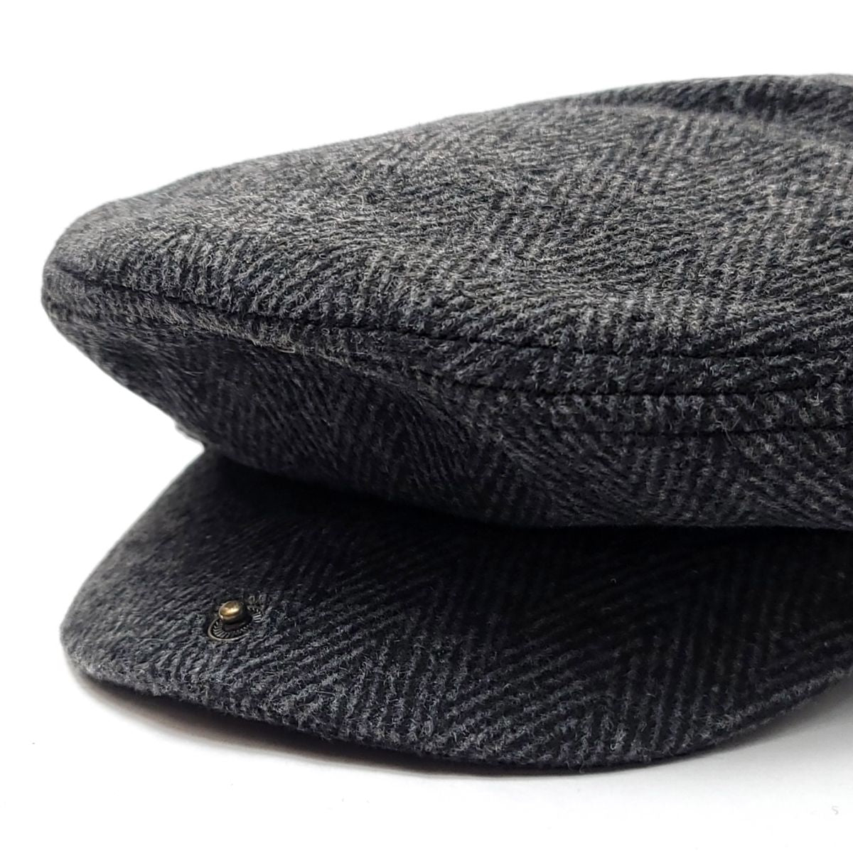Ivy w/Earflap Cap - IVE2341, 100% Wool, Herringbone, 3 Sizes