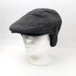 Ivy w/Earflap Cap - IVE2341, 100% Wool, Herringbone, 3 Sizes
