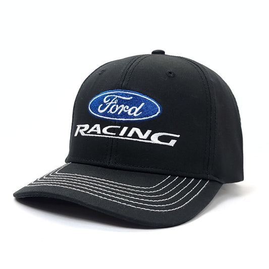 Auto Cap - Ford Racing, SFDRBLK, Black, Adjustable