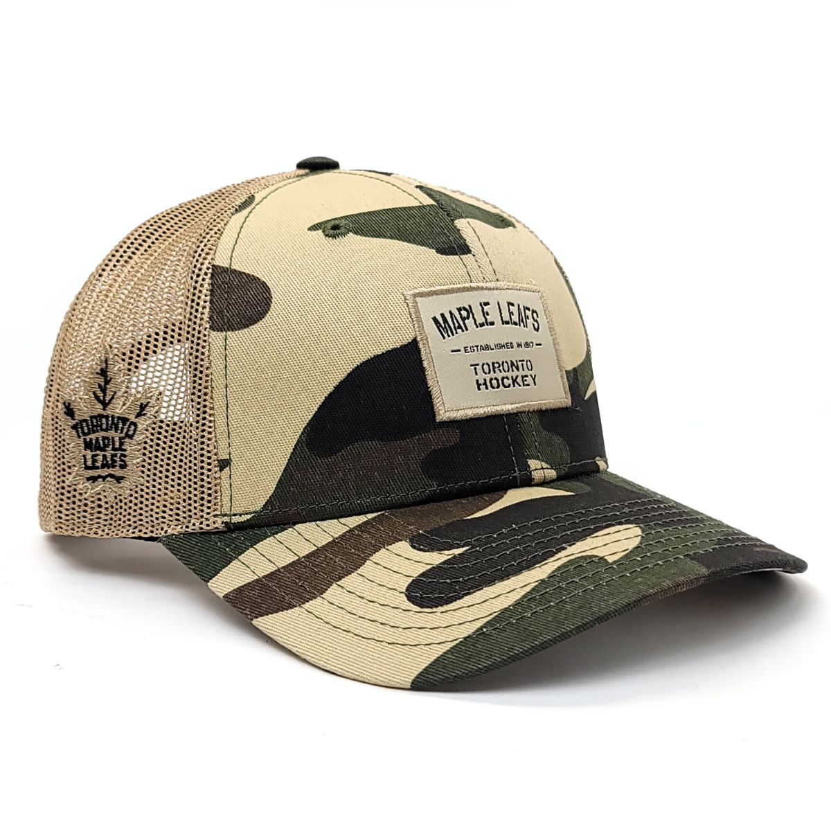 Toronto Maple Leafs Cap - SB, Scrawl Black, Camo & Khaki 2T, Adjustable
