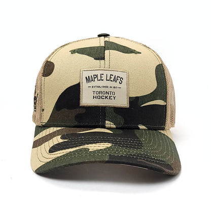 Toronto Maple Leafs Cap - SB, Scrawl Black, Camo & Khaki 2T, Adjustable
