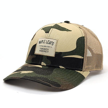 Toronto Maple Leafs Cap - SB, Scrawl Black, Camo & Khaki 2T, Adjustable