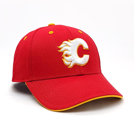 Calgary Flames Cap- MMRD, Money Maker, Red, Adjustable