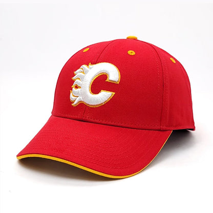 Calgary Flames Cap- MMRD, Money Maker, Red, Adjustable