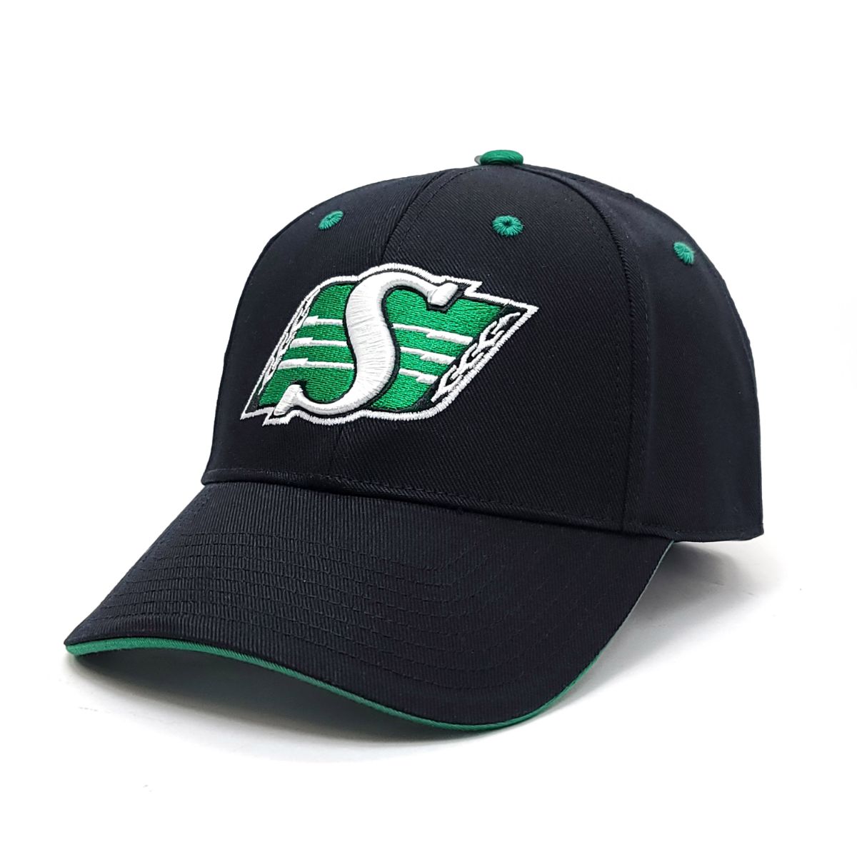 Saskatchewan Roughriders Cap - MM Money Maker, Black, Velcro Adjustable
