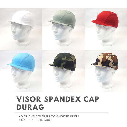 Visor Spandex Cap, Multi-Coloured, One Size